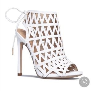 Shoe Dazzle Dressed Caged Heel Sandals